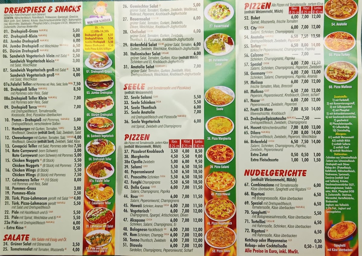 Menu Anatolie Döner & Pizza Haus-1