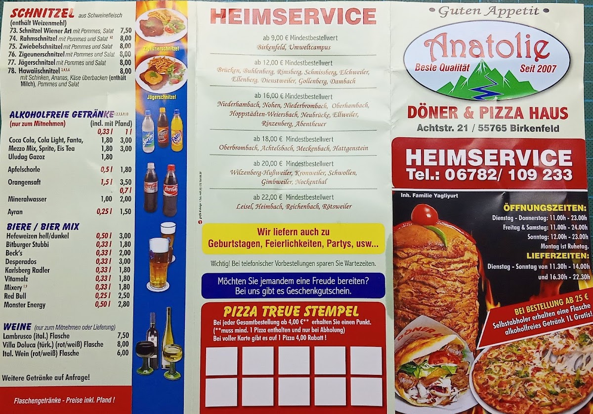 Menu Anatolie Döner & Pizza Haus-2